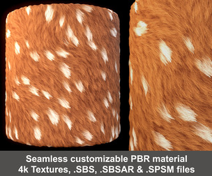 Two Colors Fur Substance Material