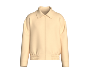 Men Drop Shoulder Polo Neck Jacket With Elastic Hem | Marvelous / Clo3d / obj / fbx