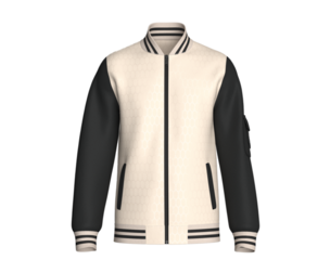 Men Zip-Up Bomber Jacket With Sleeve Pocket | Marvelous / Clo3d / obj / fbx