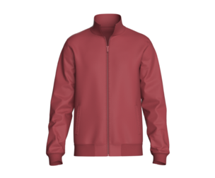 Men Solid Color Zip-Up Bomber Jacket | Marvelous / Clo3d / obj / fbx