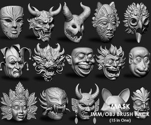 Masks IMM/OBJ Brushes 15 in one vol 2