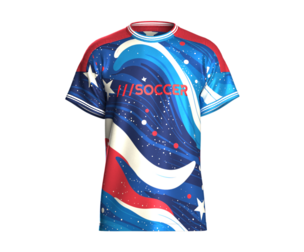 Men USA Star Wave Sublimation Soccer Jersey | Marvelous / Clo3d / obj / fbx