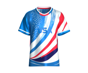 Men USA 4 Color Sublimation Sports Jersey | Marvelous / Clo3d / obj / fbx