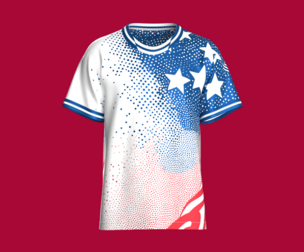 Men Sublimation Sports Jersey For USA | Marvelous / Clo3d / obj / fbx
