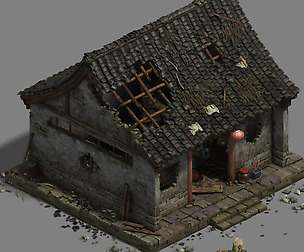 Damage - mountain temple