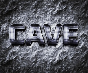 Cave PSD Fully Editable Text Effect. Layer Style PSD Mockup Template
