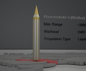 Khorramshahr 4 Kheibar Ballistic Iran Missile