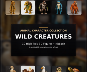 Wild Creatures Animal Character Collection