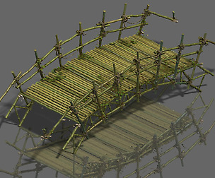 Forest objects - bamboo bridge