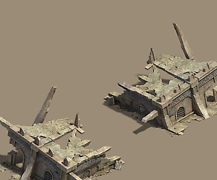 Desert - Broken Buildings