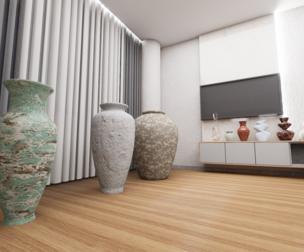 Vases set 3D model