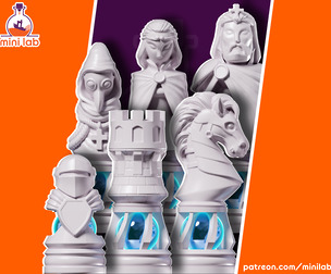WESM_ MEDIEVAL FANTASY_CHESS SET #02- LUXURY