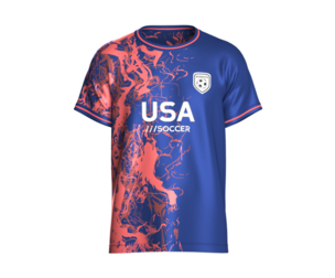 Men USA Abstract Lighting Splash Sublimation Soccer Jersey | Marvelous / Clo3d / obj / fbx