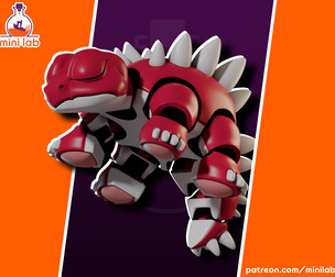 ARTICULAED SLEEPING DINO_ #01 - STEGOSSAUR