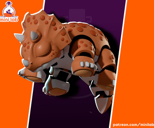 ARTICULAED SLEEPING DINO_ #03 - TRICERATOPS