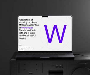 MacBook Pro M3 Mockup PSD Template, Professional High-Tech Silver Laptop Display Scene