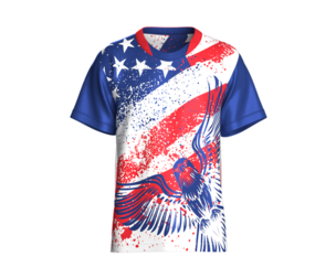 Men USA Flag All Over Sublimation Sports Jersey | Marvelous / Clo3d / obj / fbx