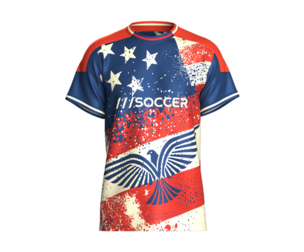 Men USA Flag Style Soccer Jersey | Marvelous / Clo3d / obj / fbx