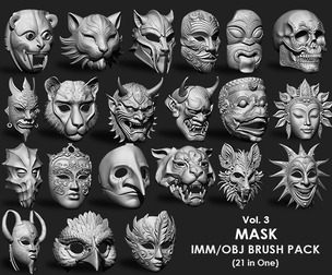 Masks IMM/OBJ Brushes 21 in one vol 3