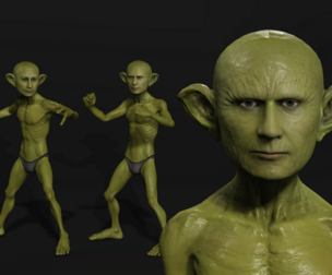 The Tyrant Goblin - Realistic Vladimir Putin Satire Fully Rigged UE Ready