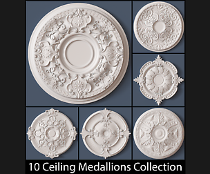 10 Ceiling Medallions Collection