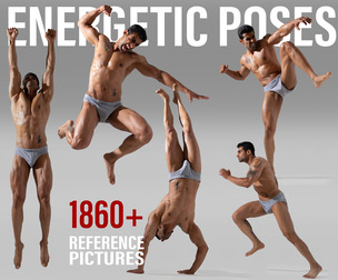 1860+ Energetic Male Poses Reference Pictures . no ai