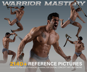 WARRIOR MASTERY – Ultimate Dynamic Male Anatomy Reference Pack . 2140+ images