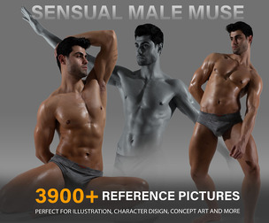Sensual Male Muse – Artistic Reference Pack . 3900+ Images.
