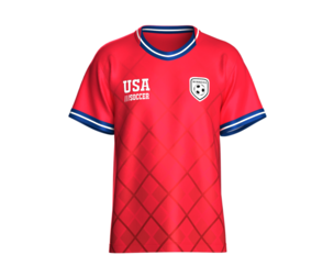 Men USA Crimson Diamond Grid Pattern Soccer Jersey | Marvelous / Clo3d / obj / fbx