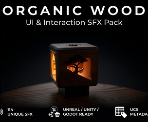 Organic Wood UI & Interaction SFX Pack