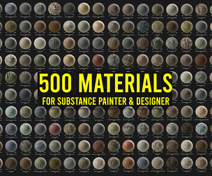 500 Materials for Substance Painter & Substance Designer