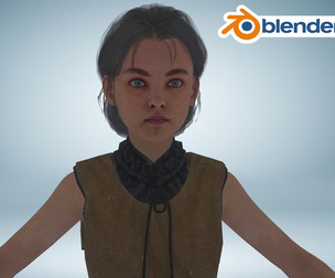 Medieval Fantasy Style Child Female