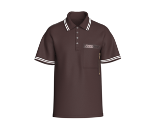 Men Printed Zip Pocket Polo Shirt | Marvelous / Clo3d / obj / fbx