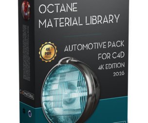 Best Octane material pack Automotive for Cinema 4D
