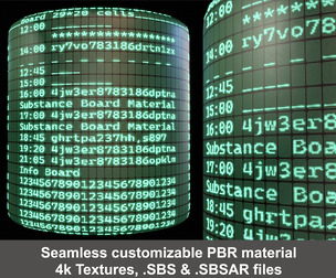 Electronic Display Customizable Substance Material