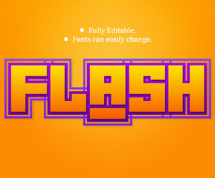 Flash Text Effects, EPS Template File.
