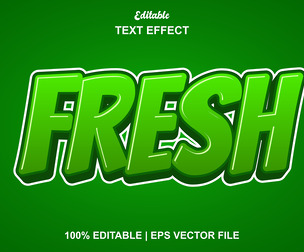 Fresh Text Effects, EPS Template File.