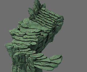 Mountain - terrain stone staircase 02