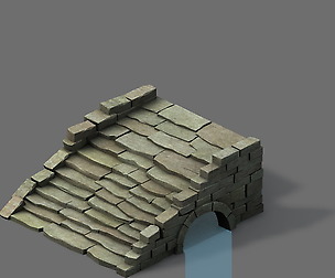 Mountain - terrain stone staircase 03