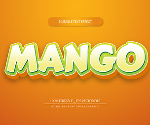 Mango Text Effects, EPS Template File.
