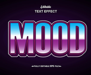 Mood Text Effects, EPS Template File.