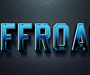 Offroad Text Effects, EPS Template File.