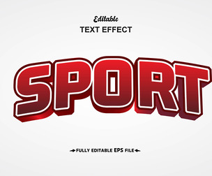 Sport Text Effects, EPS Template File.
