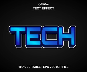 Tech Text Effects, EPS Template File.