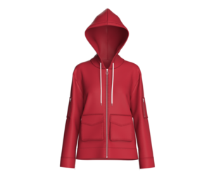 Girls Zip-Up Hooded Jacket With Utility Pocket | Marvelous / Clo3d / obj / fbx