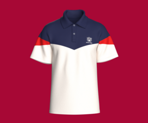 Men Chevron Color Block Polo Shirt | Marvelous / Clo3d / obj / fbx