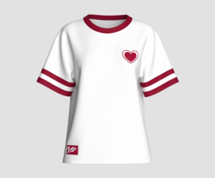 Girls Love Print White T-shirt | Marvelous / Clo3d / obj / fbx