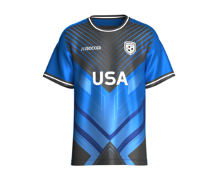 Men USA Sublimation Chevron Soccer Jersey PLayer-10 | Marvelous / Clo3d / obj / fbx
