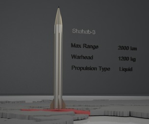 Shahab-3 Ballistic Iranian Missile