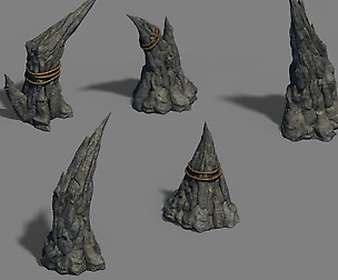 Stone pillar - stone teeth